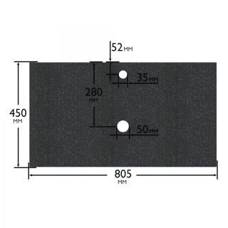 Столешница из литьевого мрамора СанТа 900146 80см млечный путь